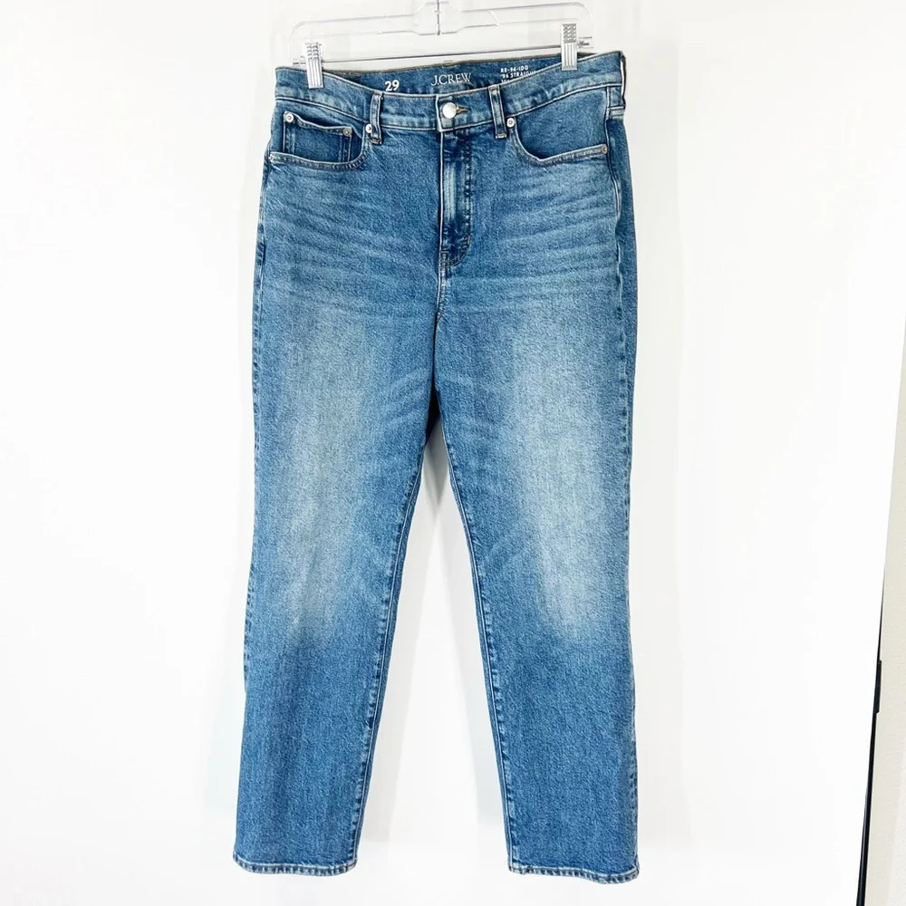 J. Crew Slim Straight High Rise Jeans